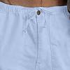 Maiyifu-GJ Men's Linen Cotton Loose Fit Pants Casual Sweatpants Lightweight Elastic Waist Drawstring Pants Jogger Trousers (Light Blue 1,Medium) view 2