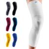 LP SUPPORT 667 Compression Sleeve Leg Full Length for Sports, Cycling, Running, Basketball, for Men Women (White, S, 1pcs) view 1
