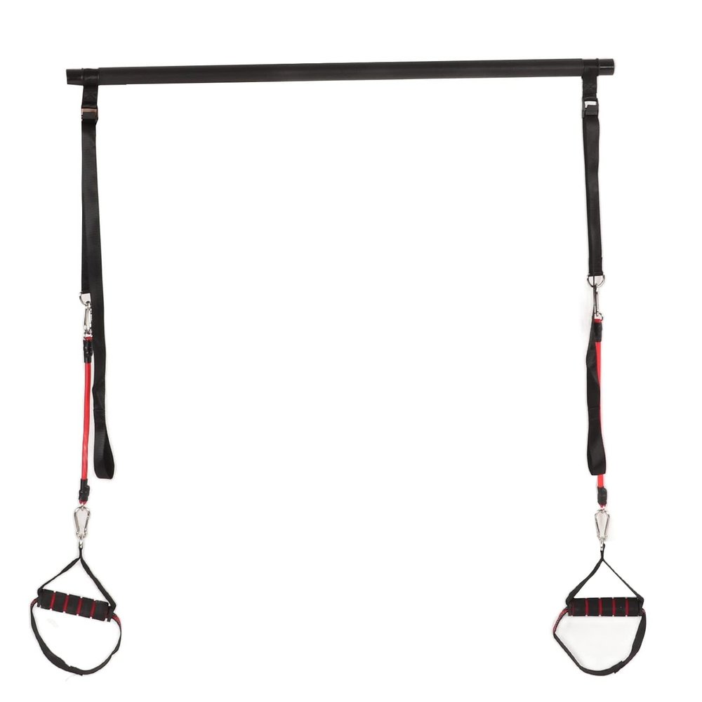 XHTLLO Pilates Bars Kit with Resistance Bands, Multi Purpose Yoga Pilates Bars, Adjustable Home Gym Pilates Resistance Bars Kit, Yoga Pull Bars Kit (Conventional Tube 2 Tube)
