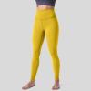 GOKKILRW Workout Leggings for Women Seamless Scrunch Tights Stretch Compression Tummy Control Skinny Gym Fitness Girl Sport Active Yoga Pants Yellow view 2