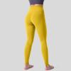 GOKKILRW Workout Leggings for Women Seamless Scrunch Tights Stretch Compression Tummy Control Skinny Gym Fitness Girl Sport Active Yoga Pants Yellow view 3
