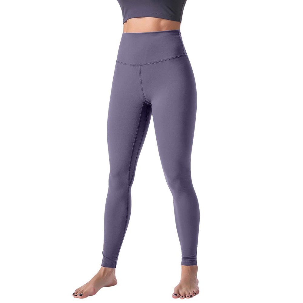 GOKKILRW High Waisted Leggings for Women Soft Gym Fitness Athletic Tummy Control Pants for Running Yoga Workout Reg & Plus Size Purple