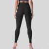GOKKILRW Workout Leggings for Women Seamless Scrunch Tights Stretch Compression Tummy Control Skinny Gym Fitness Girl Sport Active Yoga Pants Black view 4