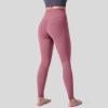 Womens Leggings Butt Lift High Waisted Tummy Control Slim Fit Outdoor Jogging Yoga Pants Workout Running Breathable Leggings Pink view 3