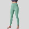 GOKKILRW Workout Leggings for Women Seamless Scrunch Tights Stretch Compression Tummy Control Skinny Gym Fitness Girl Sport Active Yoga Pants Green view 2