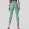GOKKILRW Workout Leggings for Women Seamless Scrunch Tights Stretch Compression Tummy Control Skinny Gym Fitness Girl Sport Active Yoga Pants Green view 4
