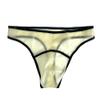 AiCc stylists Latex Briefs Fashion Rubber Male Shorts Tight G-string Underwear for Bodysuit swimming trunks (S), Small, Transparent view 2