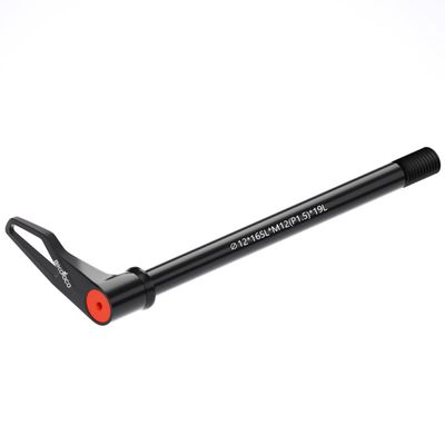 BIKOOCO Bike Thru Axle Adapter - Adaptor for 1.5mm Bike Hub Thru Axle Quick Release Thru, Axle for Supercharged Forks W/Handle - 12mm X 165mm