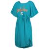 G-III Sports Women's Aqua Miami Dolphins Versus Swim Cover-Up view 2