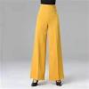 NineFit Basics Spring Autumn Womens High Waist Wide Leg Pants Solid Color Button Decoratio Loose Office Lady Fashion Casual Trousers, Medium, White Shuangpaikou view 4