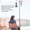 XHTLLO Lantern Stand, Aluminum Alloy Camping Lamp Stand with Storage Bag, Lightweight Adjustable Lantern Pole, for Camping Fishing Picnic BBQ Outdoor Activities(Black) view 3