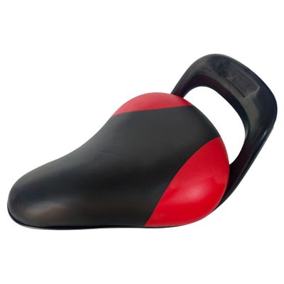 Bike Seat for Kids Waterproof Bike Saddle Handled PU Bicycle Seat Stylish Curved Replacement Kids Bike Seat, Red