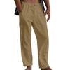 Maiyifu-GJ Men's Linen Cotton Loose Fit Pants Casual Sweatpants Lightweight Elastic Waist Drawstring Pants Jogger Trousers (Khaki 1,Small) view 1
