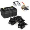 Night vision helmet bracket Light Weight Dual Tube Mounting System IC AN/PVS-14LW for PVS14/PVS18/PVS15/PVS7 Night Vision Binoculars - Aluminum Alloy Surface with Military Hard Anodizing ( Color : Bl