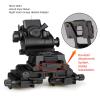 Night vision helmet bracket Light Weight Dual Tube Mounting System IC AN/PVS-14LW for PVS14/PVS18/PVS15/PVS7 Night Vision Binoculars - Aluminum Alloy Surface with Military Hard Anodizing ( Color : Bl view 2