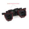 Night vision helmet bracket Light Weight Dual Tube Mounting System IC AN/PVS-14LW for PVS14/PVS18/PVS15/PVS7 Night Vision Binoculars - Aluminum Alloy Surface with Military Hard Anodizing ( Color : Bl view 4