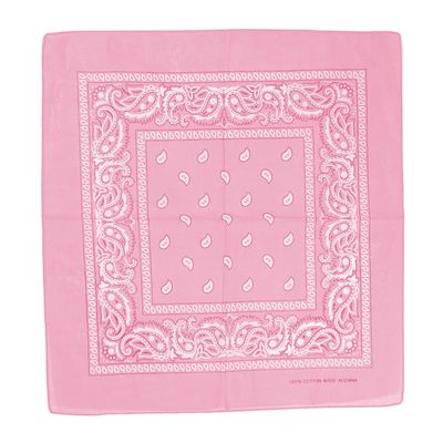 Glory Max 12Pcs Bandanas 100% Cotton Double Sided Paisley Print Head Wrap Scarf Wristband Headband (Pink)