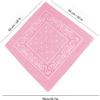 Glory Max 12Pcs Bandanas 100% Cotton Double Sided Paisley Print Head Wrap Scarf Wristband Headband (Pink) view 3