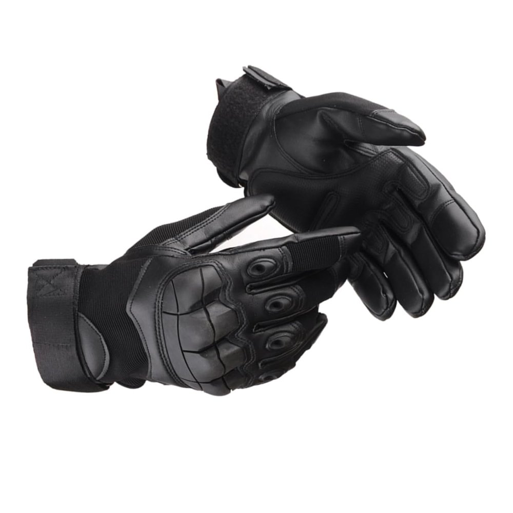 BIUDECO Outdoor Sports Gloves Warm Windproof Full Finger for Cycling Driving and Camping Black XL