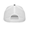 RIVEMUG California Surf Bear Flat Bill Trucker Hat High Crown Adjustable Cap Black/White view 3