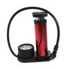BIUDECO Mini Portable High-Pressure Floor Pump with Dual Nozzle Inflator for Bikes Motorcycles and Sports Equipment Lightweight Foot-Activated Pump with Pressure Gauge Red view 1