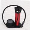 BIUDECO Mini Portable High-Pressure Floor Pump with Dual Nozzle Inflator for Bikes Motorcycles and Sports Equipment Lightweight Foot-Activated Pump with Pressure Gauge Red view 2