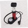 BIUDECO Mini Portable High-Pressure Floor Pump with Dual Nozzle Inflator for Bikes Motorcycles and Sports Equipment Lightweight Foot-Activated Pump with Pressure Gauge Red view 4