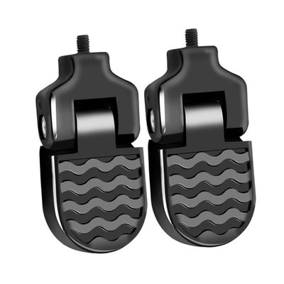 BIUDECO 1pair Mountain Bike Rear Foot Pegs Foldable Aluminum Alloy Footrest for Backseat Safe and Convenient Boys and Girls Feet Rest Space-Saving Design for Rides