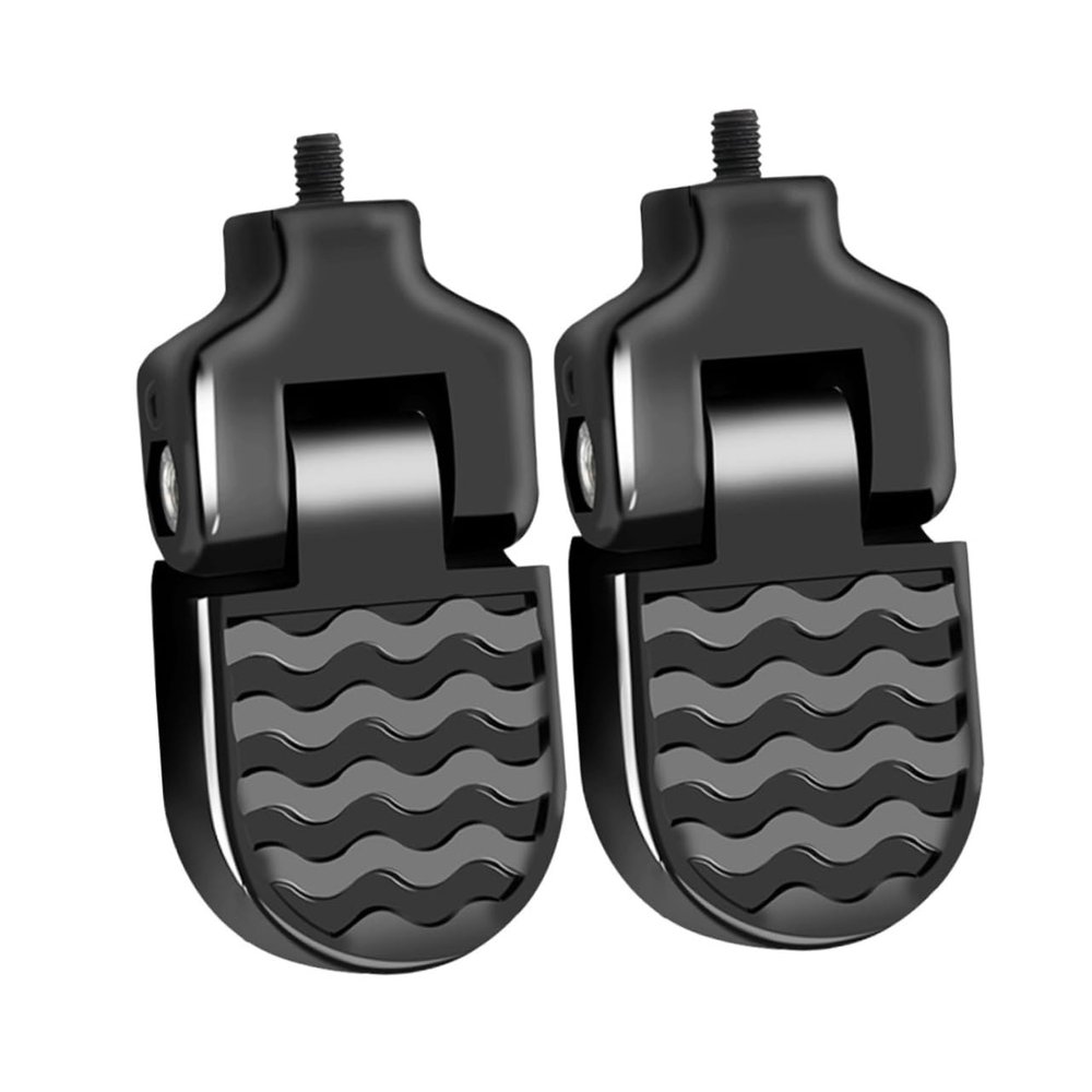 BIUDECO 1pair Mountain Bike Rear Foot Pegs Foldable Aluminum Alloy Footrest for Backseat Safe and Convenient Boys and Girls Feet Rest Space-Saving Design for Rides