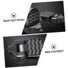 BIUDECO 1pair Mountain Bike Rear Foot Pegs Foldable Aluminum Alloy Footrest for Backseat Safe and Convenient Boys and Girls Feet Rest Space-Saving Design for Rides view 3