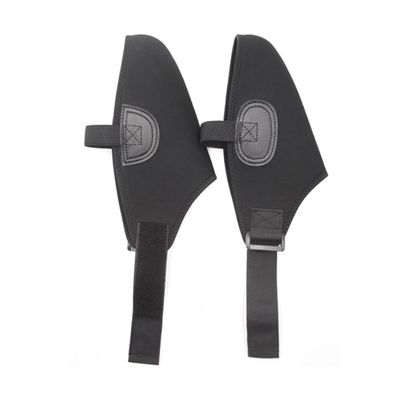 BIUDECO 1pair Windproof Adjustable Shoe Covers for Ice Skates Protective and Scratch-Resistant Elastic Sleeves for Outdoor Sports Fits Black