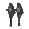 BIUDECO 1pair Windproof Adjustable Shoe Covers for Ice Skates Protective and Scratch-Resistant Elastic Sleeves for Outdoor Sports Fits Black view 1