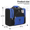Youchee Bowling Ball Tote Bag with Padded Ball Holder, Holds One Ball, One Pair of Bowling Shoes Up to Mens Size 15, and multifunction Accessory Pockets. (Blue) view 2