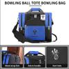 Youchee Bowling Ball Tote Bag with Padded Ball Holder, Holds One Ball, One Pair of Bowling Shoes Up to Mens Size 15, and multifunction Accessory Pockets. (Blue) view 3