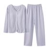 Generic Pajamas for Women Soft Sleepwear Set Long Sleeve Comfy Pjs Top Loose Pajamas Long Pants Loungewear 2 Piece Lounge Sets, 3X-Large, A02_purple view 1