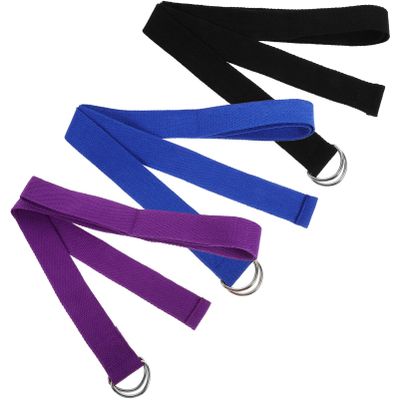 HANABASS 3pcs Yoga Strap for Daily Stretching Inelastic Exercise Band for Flexibility Strength Training and Yoga Practice