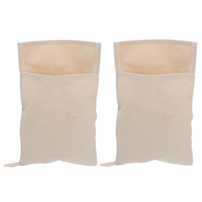 SHOWERORO 2pcs Canvas Crushed Ice Bags Lightweight and Easy to Clean Ice Packs for Home and Bar Use for Fruit and Vegetable Storage