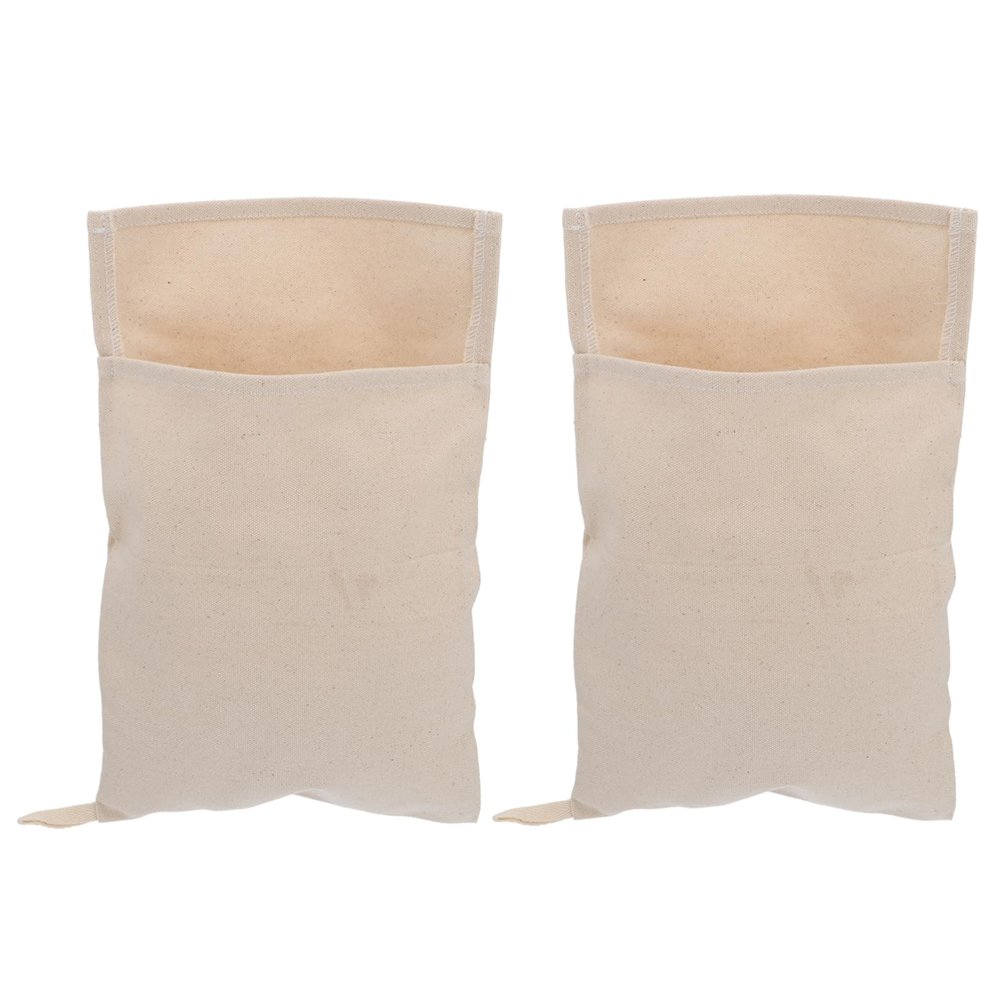 SHOWERORO 2pcs Canvas Crushed Ice Bags Lightweight and Easy to Clean Ice Packs for Home and Bar Use for Fruit and Vegetable Storage