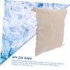 SHOWERORO 2pcs Canvas Crushed Ice Bags Lightweight and Easy to Clean Ice Packs for Home and Bar Use for Fruit and Vegetable Storage view 2