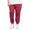 ANUFER Mens Loose Fit Cotton Tapered Sweatpants Plain Casual Trousers Red 5XL view 2