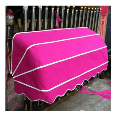 zktoermn Door Window Awning, Outdoor Foldable Sunshade Shelter Window/Entry Awning UV Rain Snow Protection for caf Restaurant Street Store (Color : Pink, Size : 80X60X60cm)