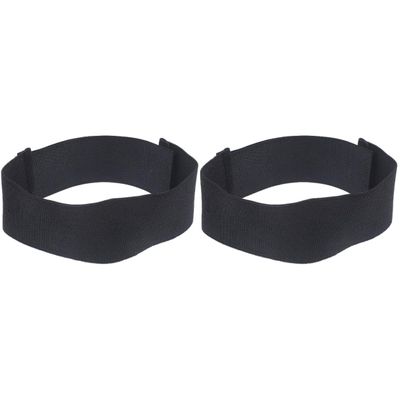 Sosoport Adjustable Elastic Hockey Shin Strap 2Pcs Non-Slip Sports Hockey Guard for Ice Shin Guards and Goalkeeper Protection with Durable Polyester Material