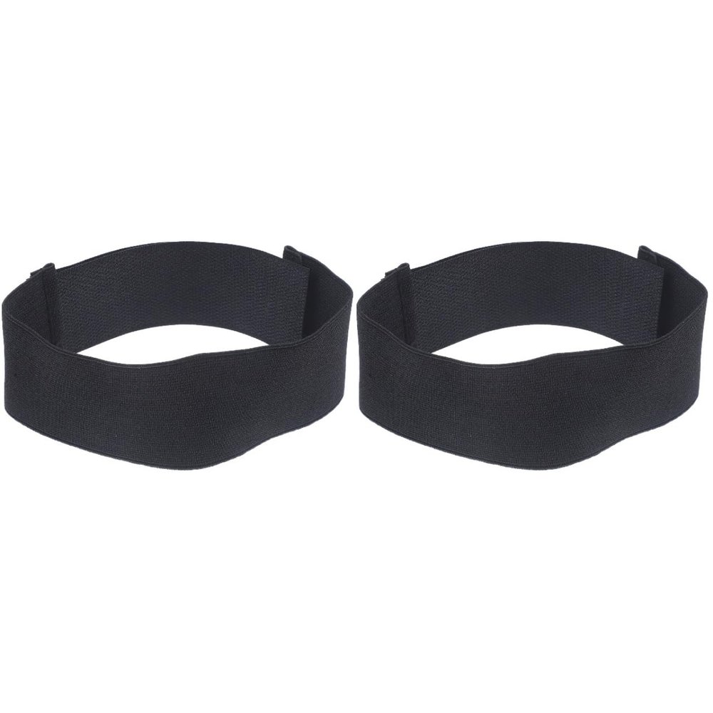 Sosoport Adjustable Elastic Hockey Shin Strap 2Pcs Non-Slip Sports Hockey Guard for Ice Shin Guards and Goalkeeper Protection with Durable Polyester Material