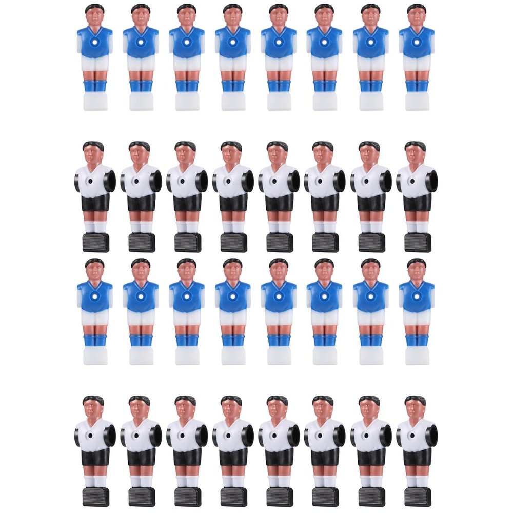 Sosoport 32 Pcs Football Machine Accessories Replaceable Foosball Players Athlete Foosball Soccer Foosball Soccer Players Indoor Soccer Foosball Guys Football Table Man Resin Mini, 11X4X2.5CM