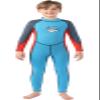 2 Pcs Boys Girls 2.5mm Long Sleeve Wetsuit Top Jacket with Neoprene Wetsuit Pant Set for Surfing Dive Snorkeling Water Sports view 1