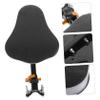 Gogogmee Fodable Boy Girl Bike Seat Preposed Front Mount Safety Seat for Boy Girl Durable and Breathable Design Pedals Easy Installation Black view 2
