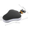 Gogogmee Fodable Boy Girl Bike Seat Preposed Front Mount Safety Seat for Boy Girl Durable and Breathable Design Pedals Easy Installation Black view 4