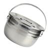 HAKIDZEL 1pc High Capacity Non-stick Camping Stew Pot Stainless Steel Cookware for Outdoor Cooking and Home Use for Soups and Stews view 1