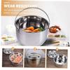 HAKIDZEL 1pc High Capacity Non-stick Camping Stew Pot Stainless Steel Cookware for Outdoor Cooking and Home Use for Soups and Stews view 4