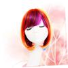 HAKIDZEL Rainbow Wig Women Short Hair Fake Hair Cosplay Wig for Halloween Vika Party view 2